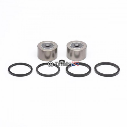 AJP/Braktec 2 Pot 25mm Rear Caliper Repair Kit - Magnetic Pistons - GasGas/Sherco/Montesa/TRS/Vertigo