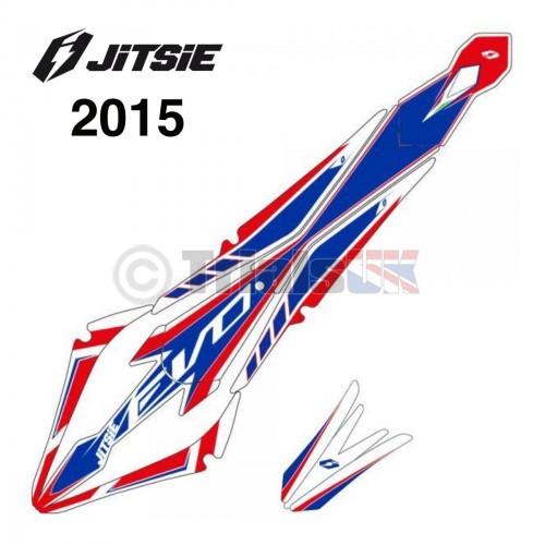 Jitsie Beta Evo FACTORY FRONT and REAR Mudguard Stickers