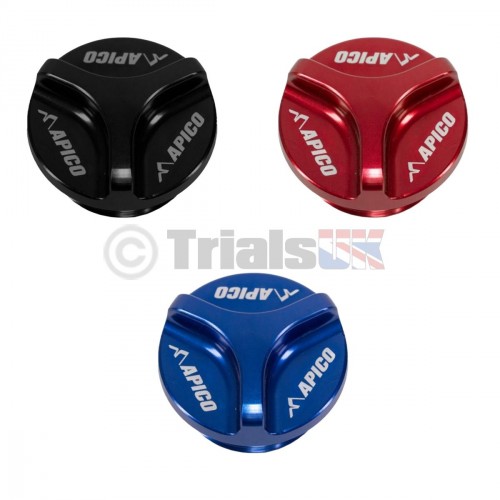 Apico Beta Evo Fuel Tank Cap - 2009 Onwards - Black, Blue or Red