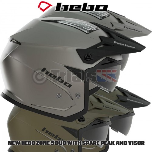 Hebo DUO V6 Zone 5 Trials Helmet With Clear Visor